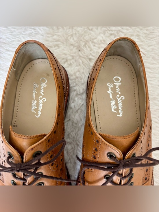 Oliver Sweeney Serpentine Cognac Wingtip Brogue Derby Shoes size 9 main image 11